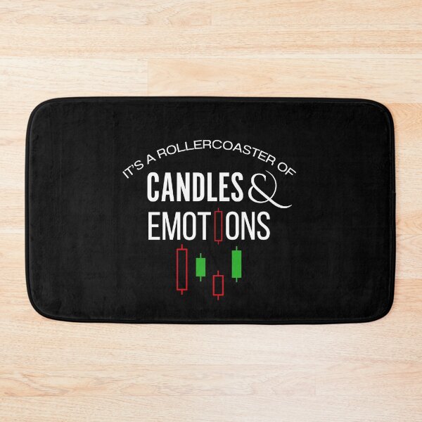 Item preview, It’s a Rollercoaster of Candles and Emotions – Funny Trader Design (Black Edition) designed and sold by ChartedLife.