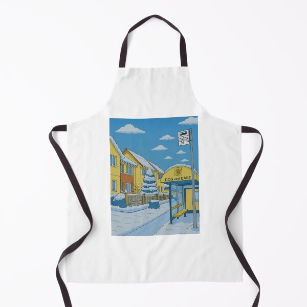 Item preview, The Dog and Dart bus stop in winter, Grappenhall, Warrington, WA4 designed and sold by Local gifts from HotpixUK .