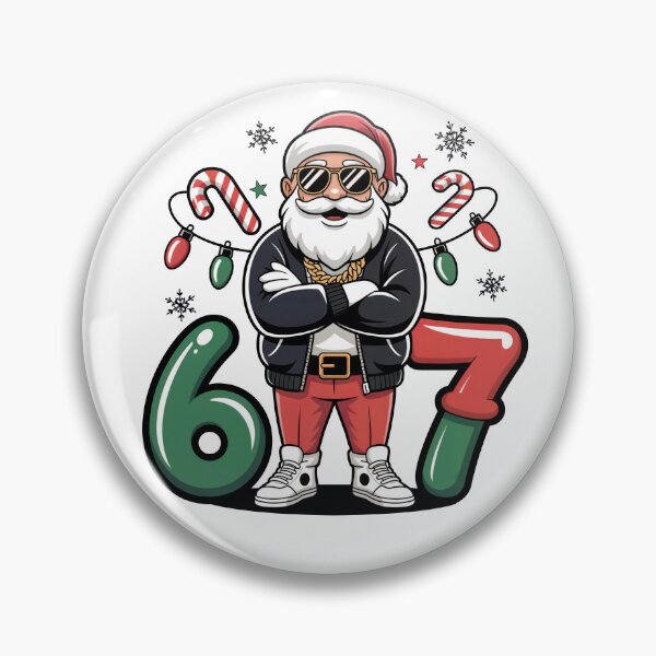 Item preview, 67 Meme Santa  Christmas Cool Santa  designed and sold by J-Style-Design.