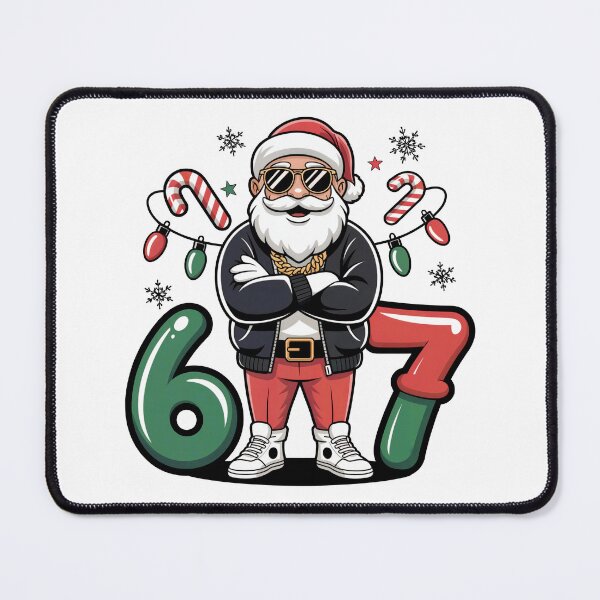 Item preview, 67 Meme Santa Christmas Cool Santa designed and sold by J-Style-Design.