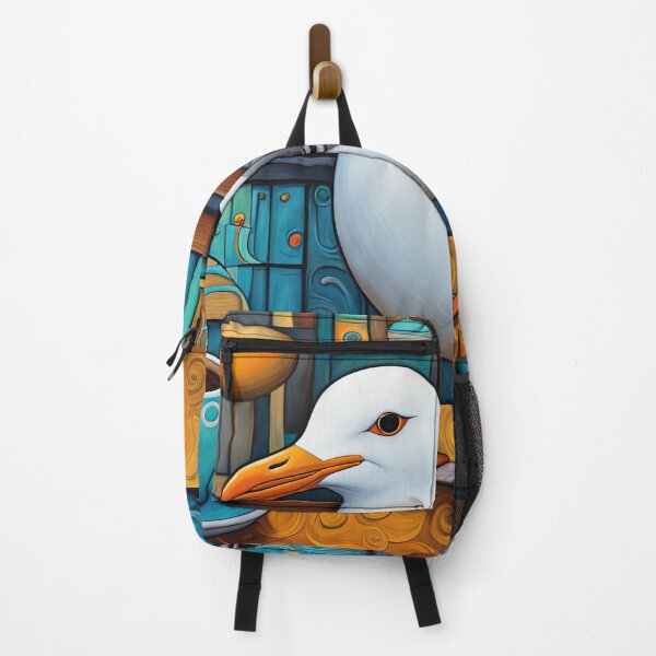 Item preview, Folk Art Seagull drinking coffee in a coffee shop designed and sold by Colin Bentham.