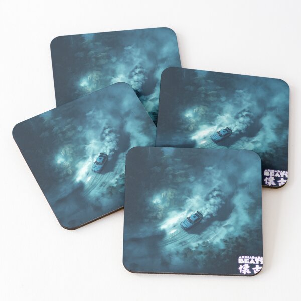 Item preview, Drifting mountain pass at night designed and sold by AkihabaraBeats.