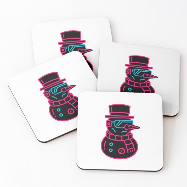 Item preview, Neon Cyberpunk Snowman – Glowing Tech Christmas Design | Techno Santa Rebellion Series designed and sold by R3X .