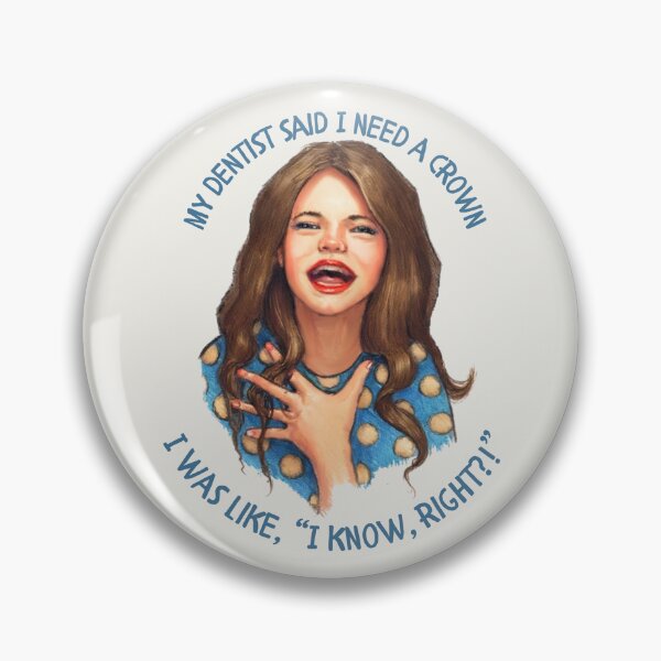 Item preview, Dentist Said I Need A Crown, with Laughing Woman Illustration designed and sold by JoyfulWhimsy.