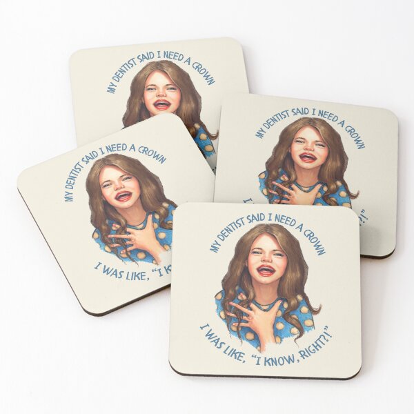 Item preview, Dentist Said I Need A Crown, with Laughing Woman Illustration designed and sold by JoyfulWhimsy.