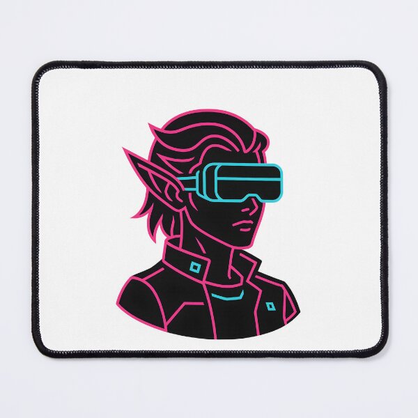 Item preview, Cyberpunk Elf Neon Avatar – Techno Santa Rebellion Series designed and sold by R3X .
