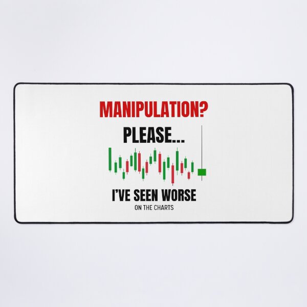 Item preview, Manipulation? Please! I’ve Seen Worse on the Chart (Green candle on white) – Designed for Traders designed and sold by ChartedLife.