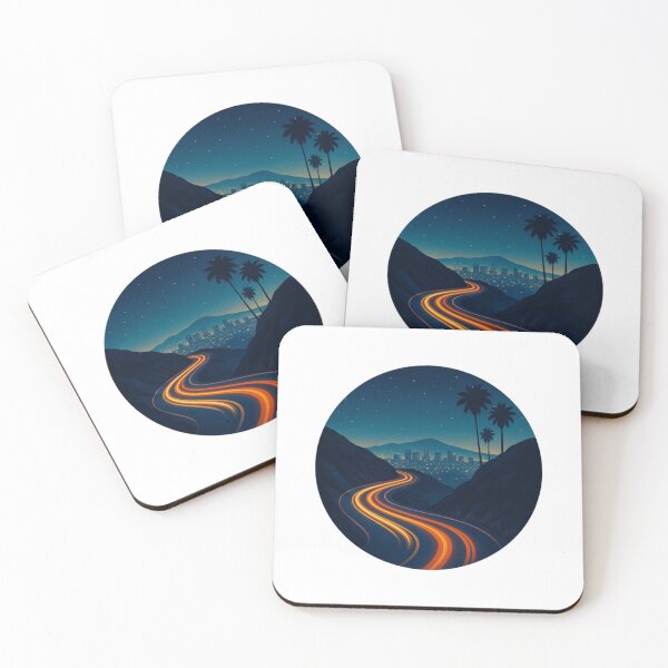 Item preview, Mulholland Night Curve designed and sold by pixelpulsenyc.