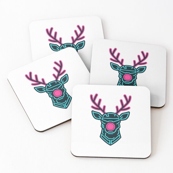 Item preview, Cyber Rudolph Neon Tech Reindeer – Techno Santa Rebellion Series designed and sold by R3X .