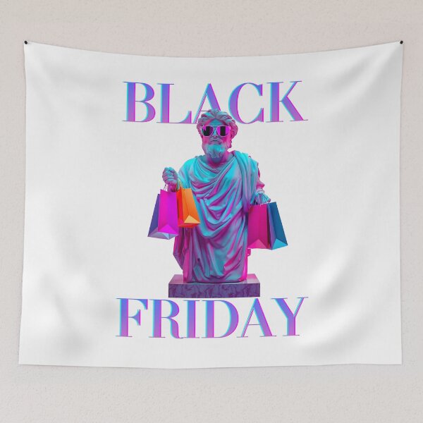 Item preview, Vaporwave Aesthetic Greek Statue Shopping - Black Friday Streetwear designed and sold by POCOTO3.