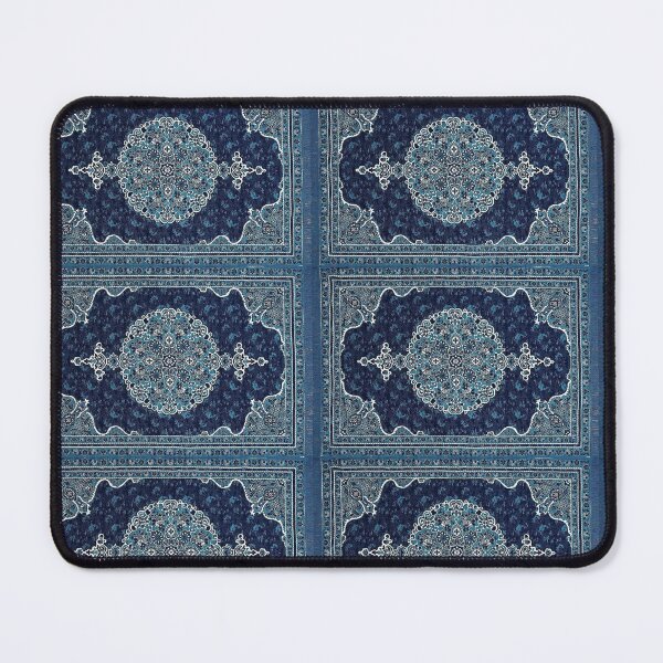 Item preview, Elegant Blue Persian Rug Design | Traditional Oriental Carpet with Floral Motifs | Rich Navy Blue Carpet Art designed and sold by meepmeep52.