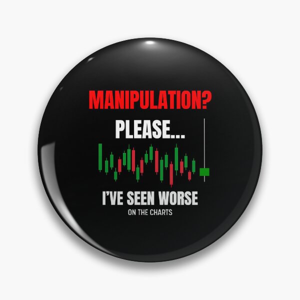 Item preview, Manipulation? Please! I’ve Seen Worse on the Chart (Green candle on black) – Designed for Traders designed and sold by ChartedLife.