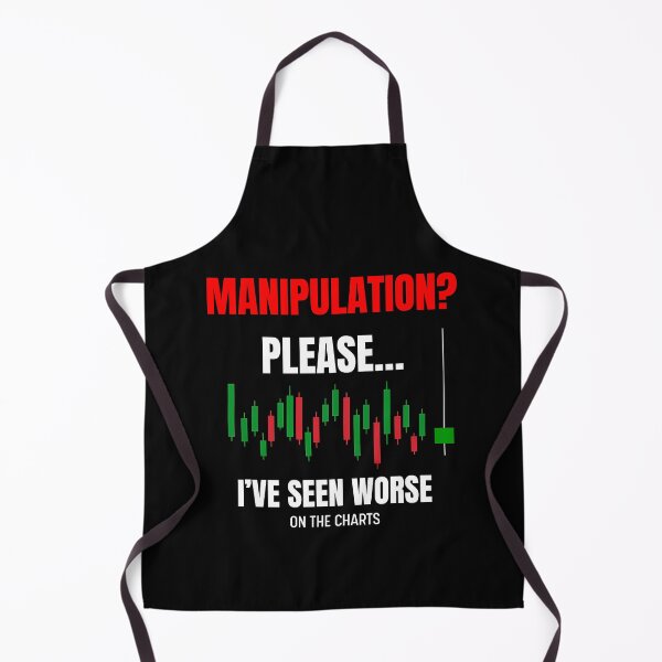 Item preview, Manipulation? Please! I’ve Seen Worse on the Chart (Green candle on black) – Designed for Traders designed and sold by ChartedLife.