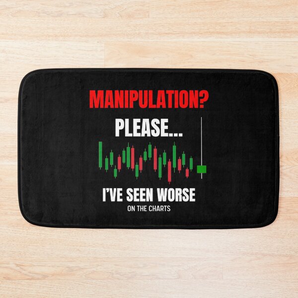 Item preview, Manipulation? Please! I’ve Seen Worse on the Chart (Green candle on black) – Designed for Traders designed and sold by ChartedLife.