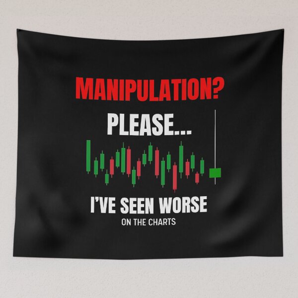 Item preview, Manipulation? Please! I’ve Seen Worse on the Chart (Green candle on black) – Designed for Traders designed and sold by ChartedLife.