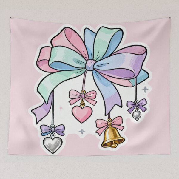 Item preview, Aesthetic Holiday Bow & Charm Design designed and sold by MuseAI.