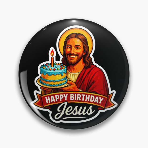 Item preview, Happy Birthday Jesus Birthday Cake designed and sold by plushism.