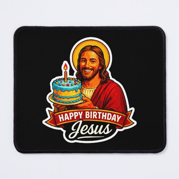 Item preview, Happy Birthday Jesus Birthday Cake designed and sold by plushism.