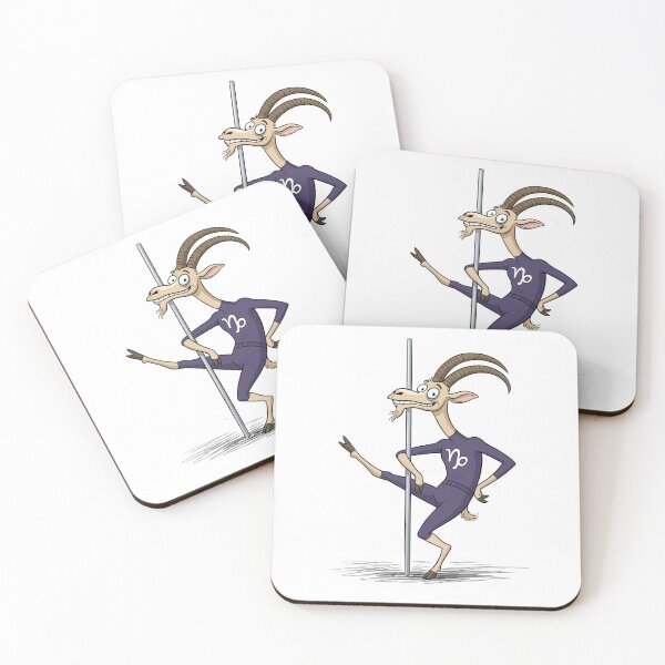 Item preview, Funny Pole Dancing Capricorn Cartoon designed and sold by D - Magic.