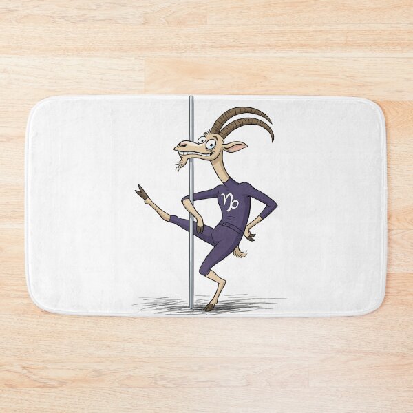 Item preview, Funny Pole Dancing Capricorn Cartoon designed and sold by D - Magic.