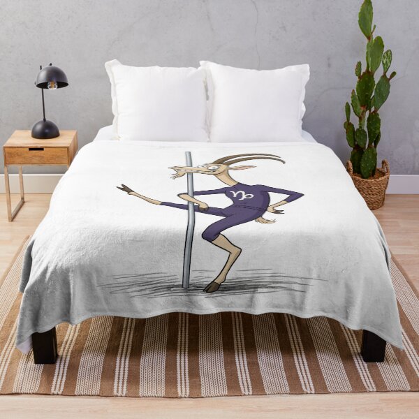 Item preview, Funny Pole Dancing Capricorn Cartoon designed and sold by D - Magic.