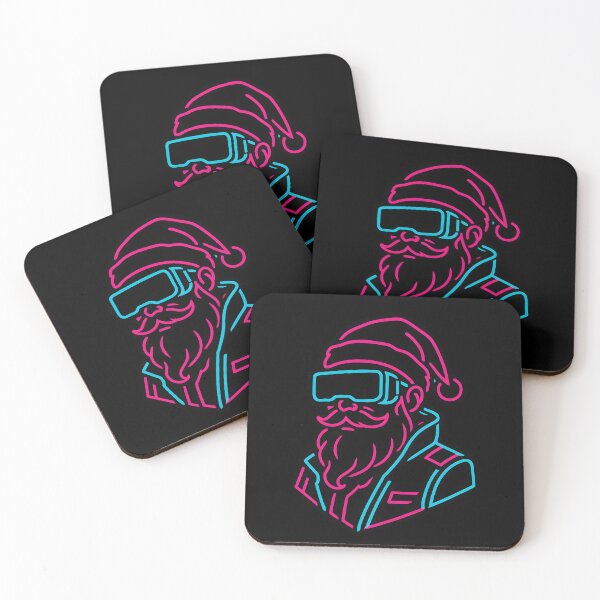 Item preview, Cyber Santa Warrior – Neon Tech Suit Christmas Graphic | Techno Santa Rebellion Series designed and sold by R3X .