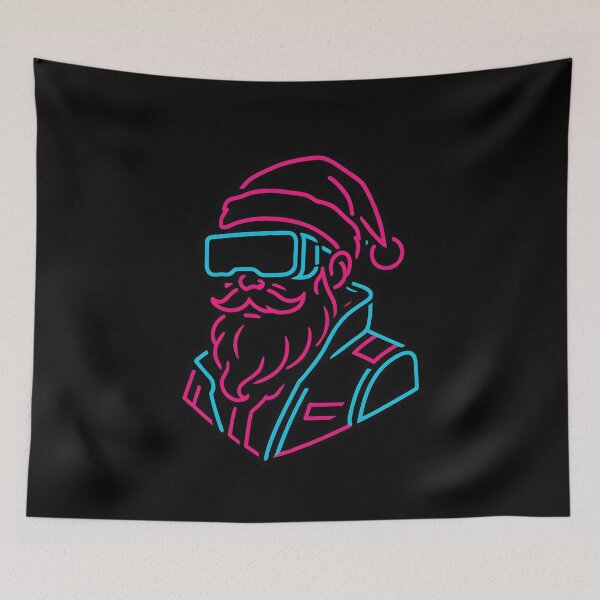 Item preview, Cyber Santa Warrior – Neon Tech Suit Christmas Graphic | Techno Santa Rebellion Series designed and sold by R3X .