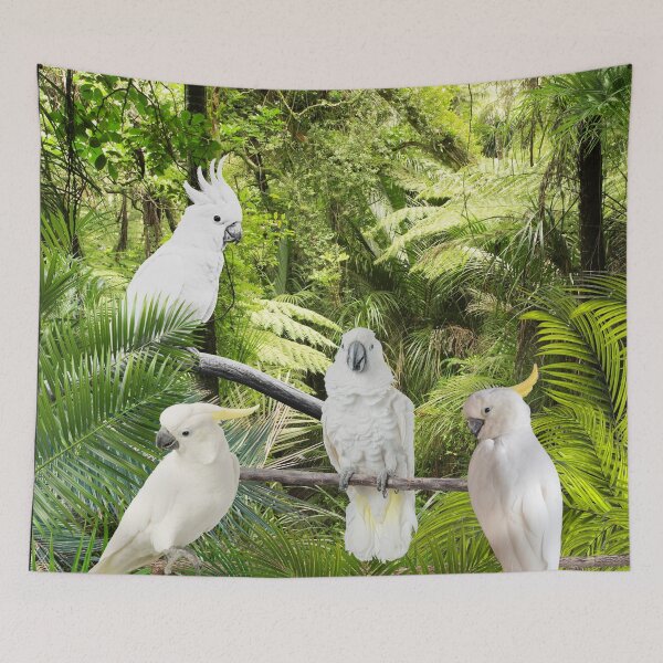 Item preview, Cockatoos Enjoying Their Chill-Out Time designed and sold by DigitalShoppeIL.