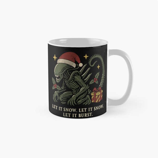 Aperçu de l'œuvre Xénomorphe extraterrestre de Noël amusant créée et vendue par ChunkByChunk.