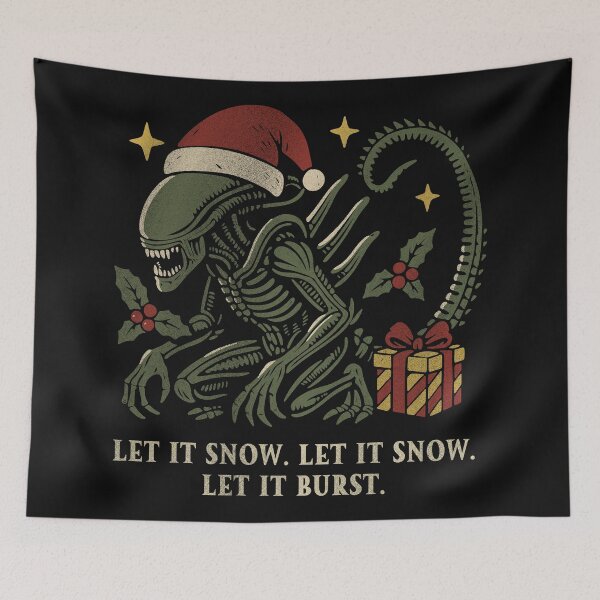 Item preview, Funny Christmas Alien Xenomorph designed and sold by ChunkByChunk.