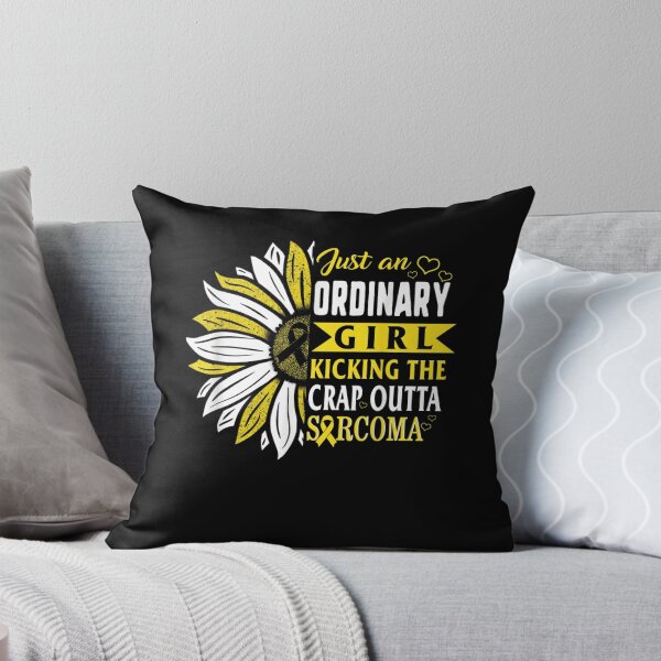 Item preview,  Just an Ordinary Girl Sarcoma Cancer Awareness Yellow Ribbon designed and sold by iam8lu3.