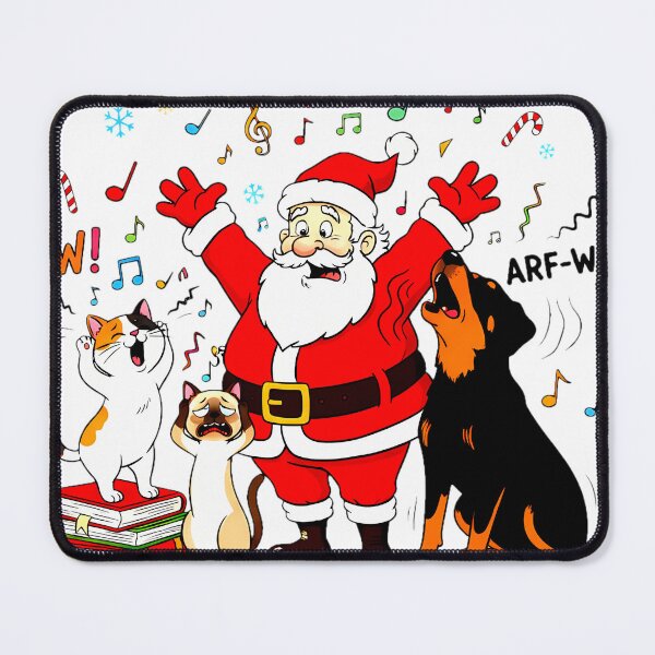 Item preview, Feline the Noise: Santa’s Musical Mayhem designed and sold by meesub.