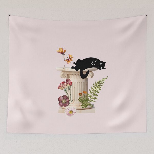Item preview,  Retro Kitten Vintage Botanical Vintage Outdoor designed and sold by MarcelooArt.