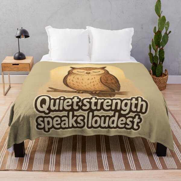 Item preview, Quiet Strength Owl designed and sold by ChirpInc.