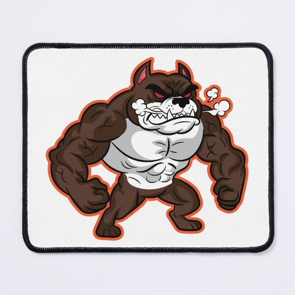 Item preview, Cartoon Style Angry Pitbull Fighter designed and sold by Brainstorming99.