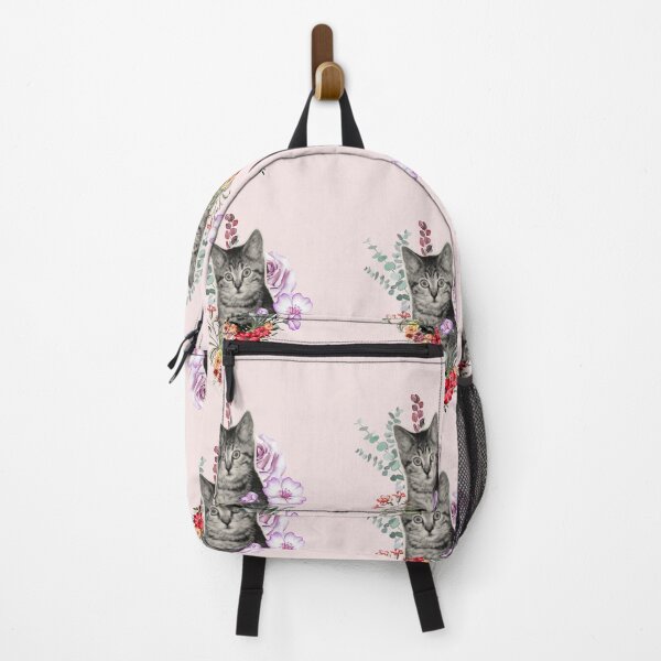 Item preview, Retro Kitten Vintage Botanical Vintage Outdoor designed and sold by MarcelooArt.