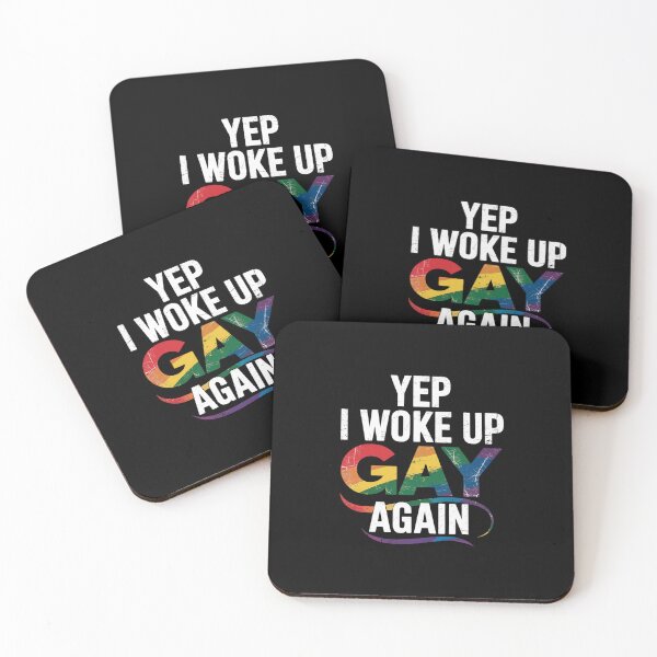 Item preview, Woke Up Gay Pride Rainbow Queer Gay Party LGBTQ designed and sold by MaryoKing.