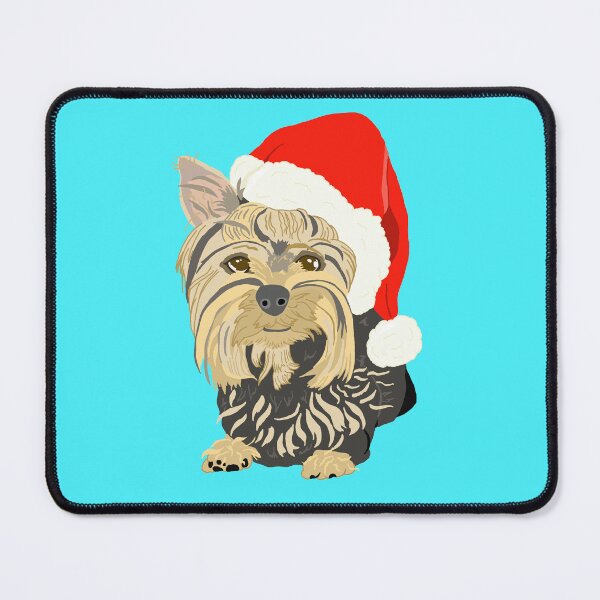 Item preview, Santa Paws Yorkshire Terrier in Santa Hat designed and sold by TiffinByLK.