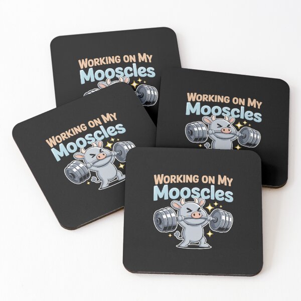 Item preview, Working On My Mooscles Moo Muscles designed and sold by MaryoKing.