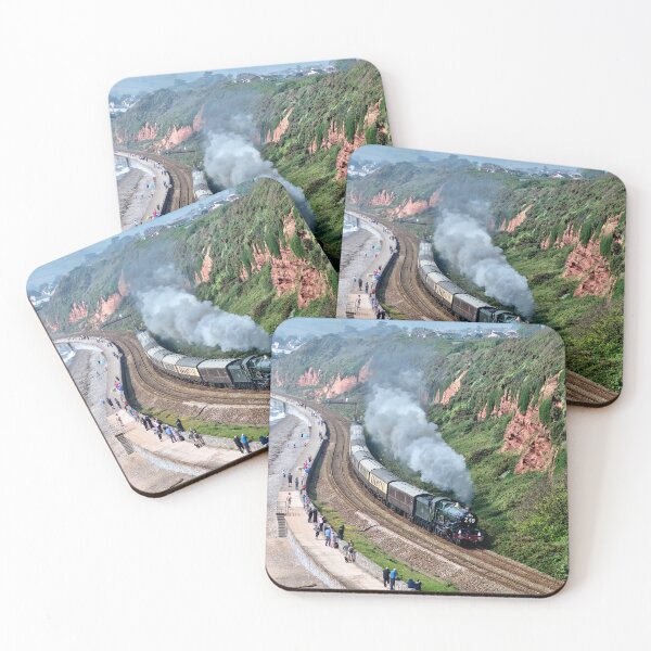 Item preview, Clun Castle steam traim leaving Dawlish in South Devon designed and sold by rosiephotos.