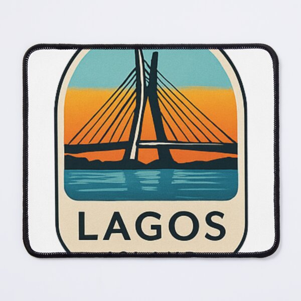 Item preview, Lagos Island Bridge Sunset Magnet designed and sold by ColorPrint45.