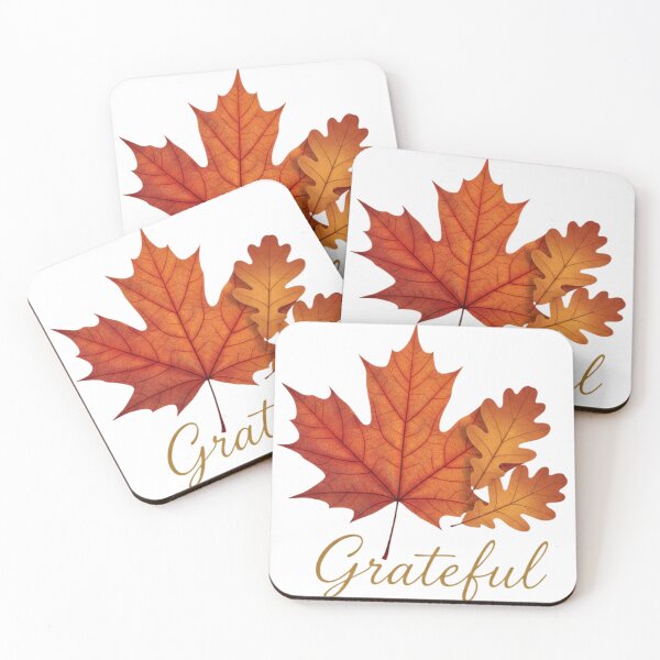Item preview, Grateful Fall Leaves - Elegant Maple Leaf Autumn Design designed and sold by VandalMuse.