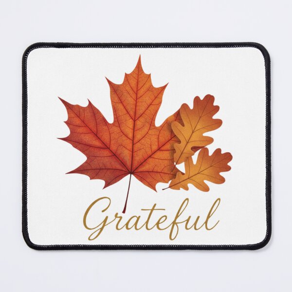 Item preview, Grateful Fall Leaves - Elegant Maple Leaf Autumn Design designed and sold by VandalMuse.