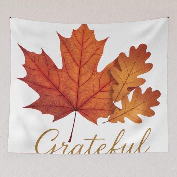 Item preview, Grateful Fall Leaves - Elegant Maple Leaf Autumn Design designed and sold by VandalMuse.