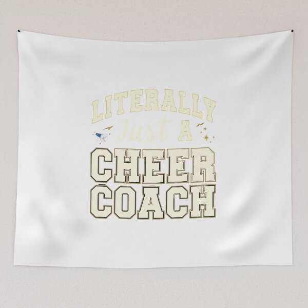 Item preview, Literally Just A Cheer Coach T-Shirt | Funny Cheer Coach Tee | Retro Bow Cheerleading Aesthetic designed and sold by GAIDREDA.