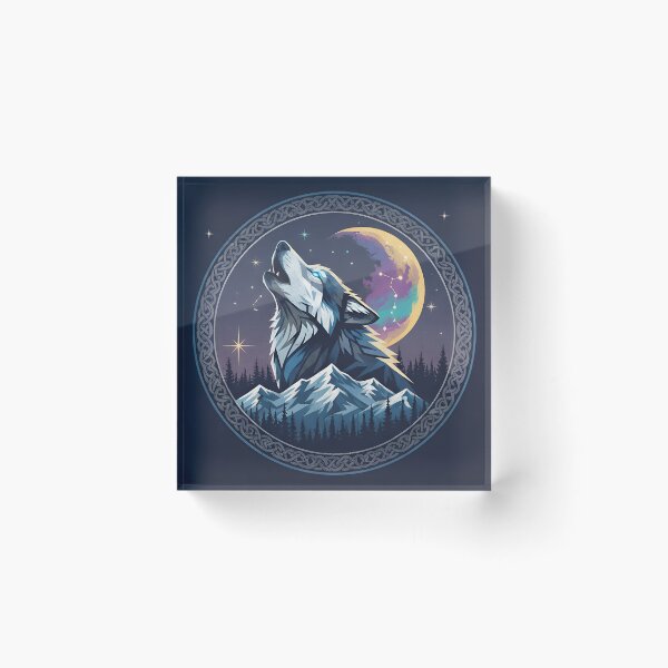 Item preview, Wolf Howling at Moon designed and sold by ColorStyles.