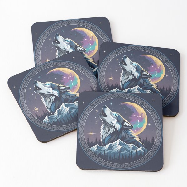 Item preview, Wolf Howling at Moon designed and sold by ColorStyles.