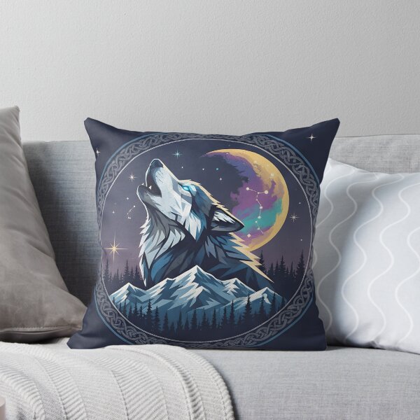 Item preview, Wolf Howling at Moon designed and sold by ColorStyles.