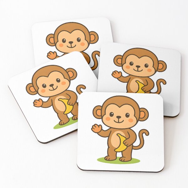 Item preview, Baby Monkey – Cute Jungle Character designed and sold by UmniTok.