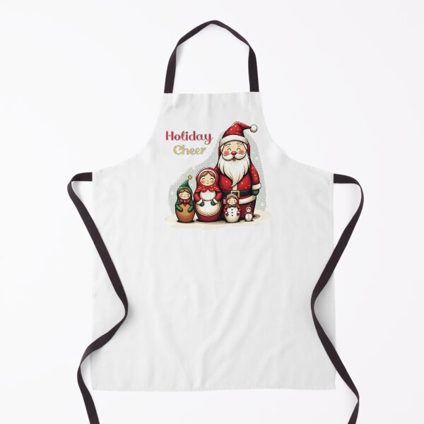 Item preview, Holiday Cheer with Roly Poly Santa, Mrs. Claus, Elf, and Snow People designed and sold by JumpJammiesTees.